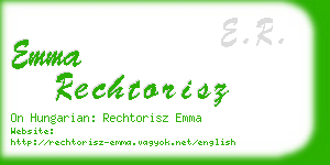 emma rechtorisz business card